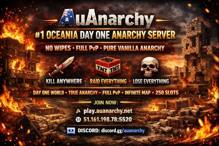 AuAnarchy Hytale Server Banner