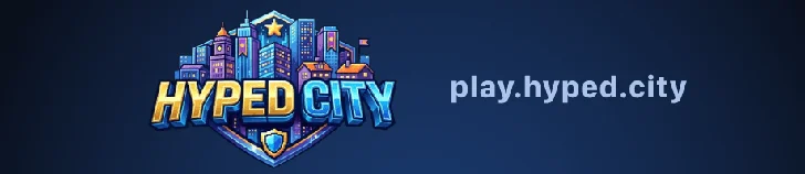 Hyped City Hytale Server Banner
