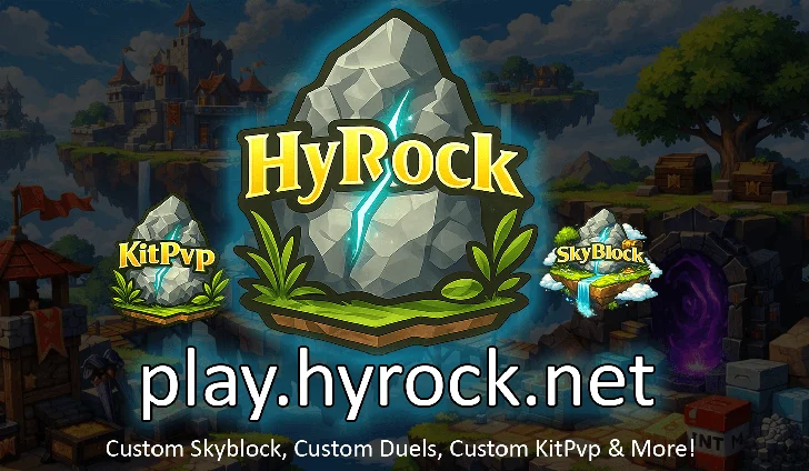 Hyrock Hytale Server Banner