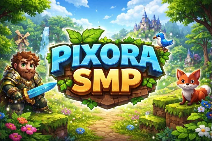 Pixora SMP Hytale Server Banner