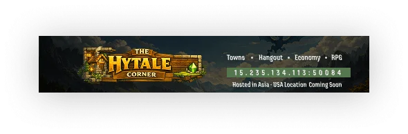 The Hytale Corner Hytale Server Banner